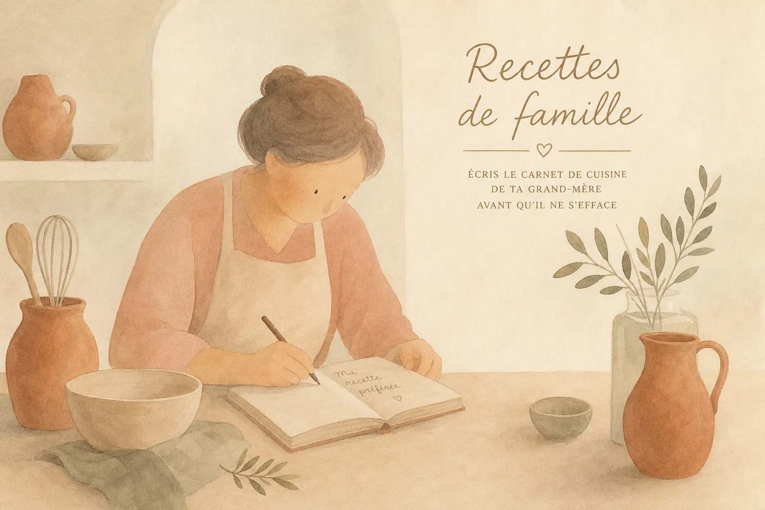 Recettes de famille : écris le carnet de cuisine de ta grand-mère avant qu’il ne s’efface