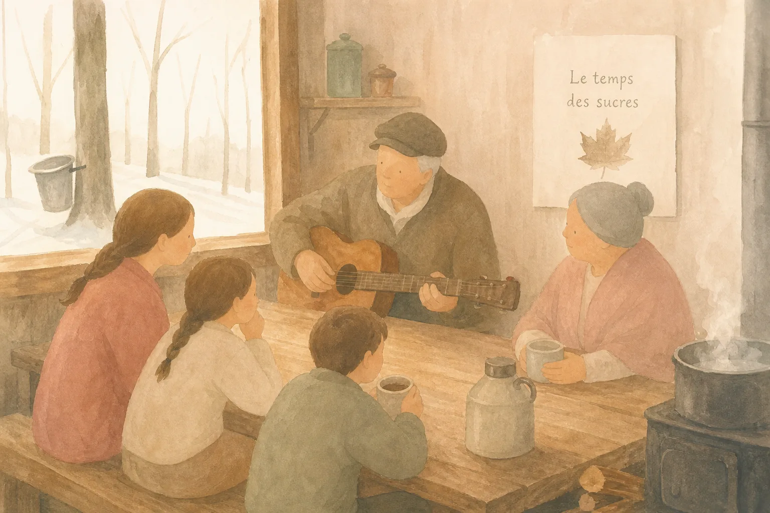 Le temps des sucres : capte à la cabane les chansons et les histoires de tes aînés