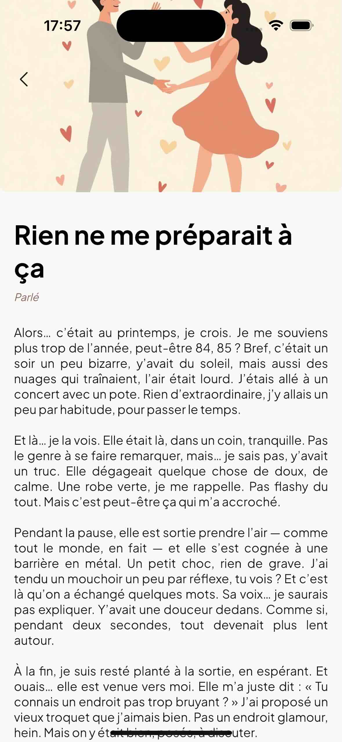 Style Parlé dans l'application